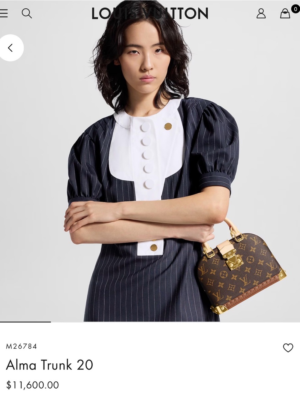 Louis Vuitton Monogram Alma BB trunk 20 BNIB 2024-25 collection limited edition